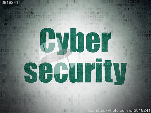 Image of Safety concept: Cyber Security on Digital Paper background