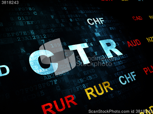 Image of Business concept: CTR on Digital background