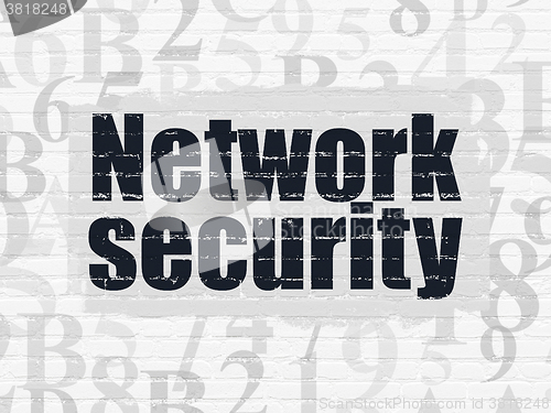 Image of Safety concept: Network Security on wall background