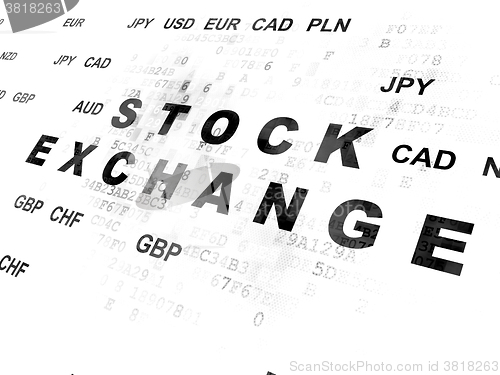 Image of Finance concept: Stock Exchange on Digital background