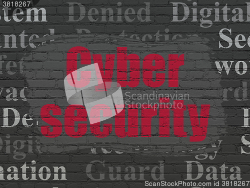 Image of Privacy concept: Cyber Security on wall background