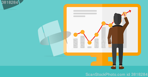 Image of Businessman presenting report.