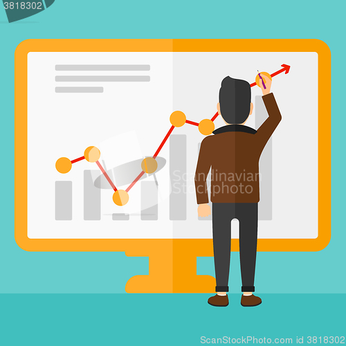 Image of Businessman presenting report.