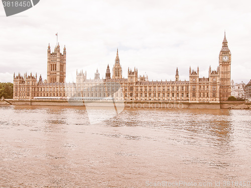 Image of Houses of Parliament vintage