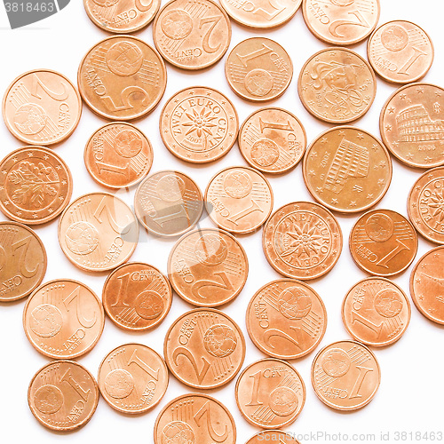 Image of  Euro coins vintage