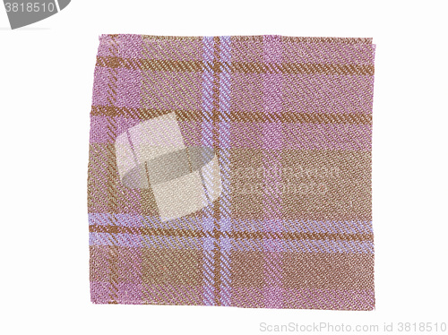 Image of  Tartan fabric sample vintage