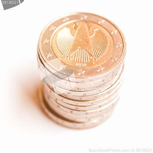 Image of  Euro coins vintage