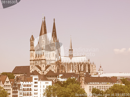 Image of Koeln panorama vintage