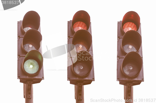 Image of  Traffic light semaphore vintage