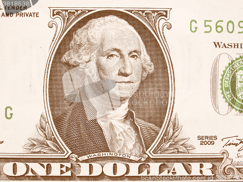 Image of  Detail of One Dollar note 1 Doll vintage