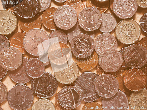 Image of  Pound coins vintage