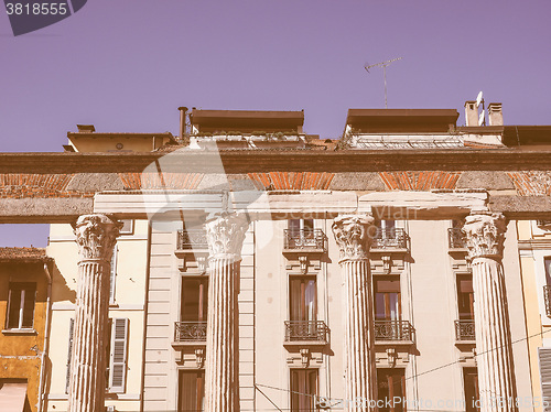 Image of Retro looking Colonne di San Lorenzo Milan