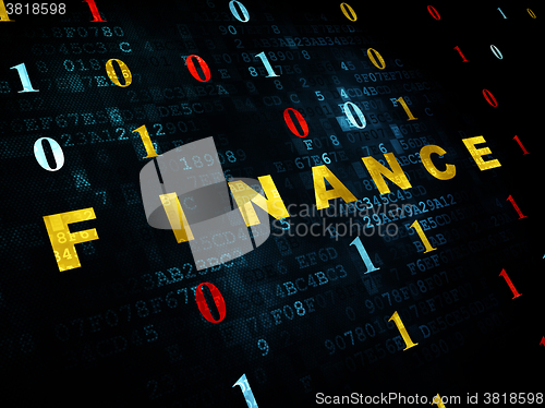 Image of Finance concept: Finance on Digital background