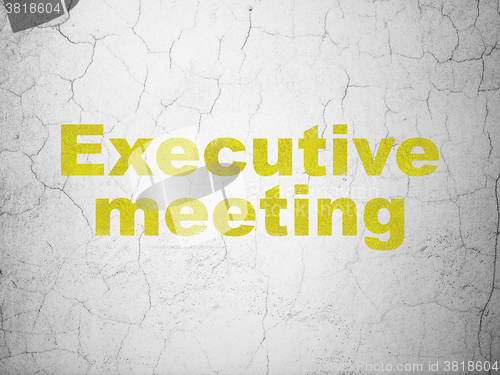 Image of Business concept: Executive Meeting on wall background