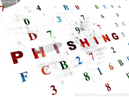 Image of Protection concept: Phishing on Digital background