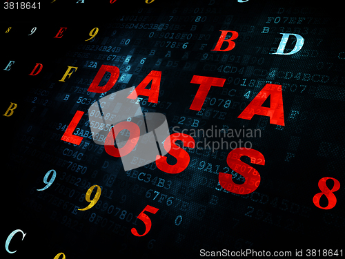 Image of Information concept: Data Loss on Digital background