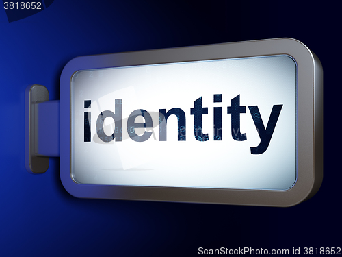 Image of Security concept: Identity on billboard background