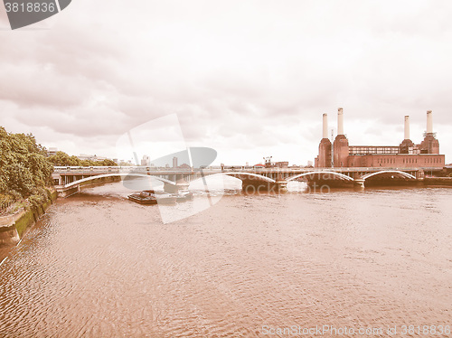 Image of Battersea Powerstation London vintage