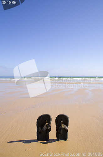 Image of sandals at the beach