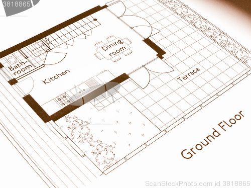 Image of  Technical drawing vintage