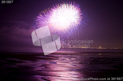 Image of Firework at the beach