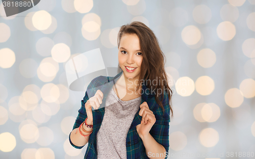 Image of happy smiling pretty teenage girl