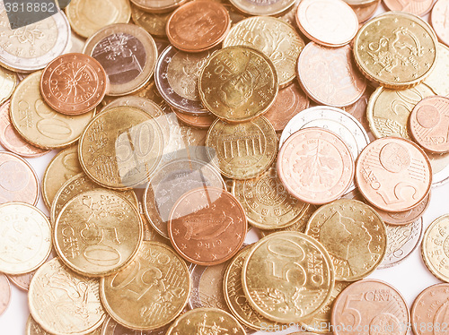 Image of  Euro coins vintage