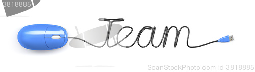 Image of blue mouse team