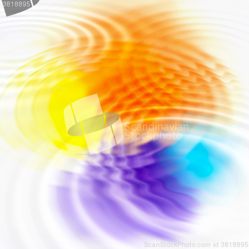 Image of Abstract color spots and ripples