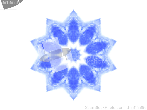 Image of Abstract blue watercolor shape