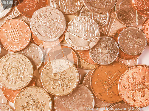 Image of  Pound coins vintage