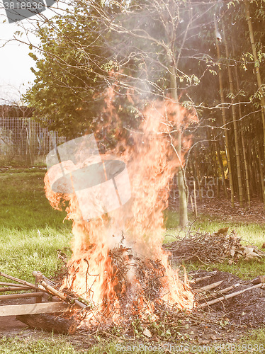 Image of  Burning fire vintage