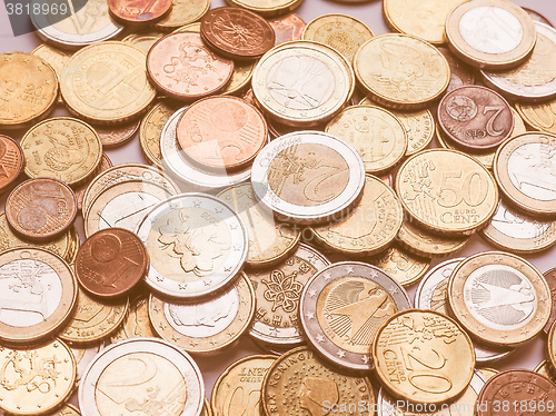 Image of  Euro coins vintage