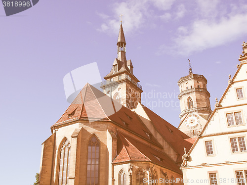 Image of Stiftskirche Church, Stuttgart vintage