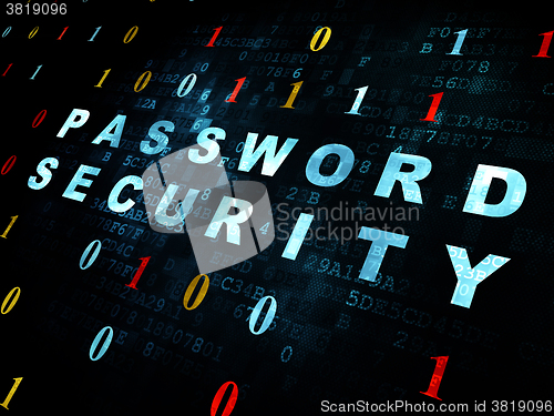 Image of Security concept: Password Security on Digital background