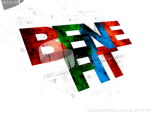 Image of Business concept: Benefit on Digital background