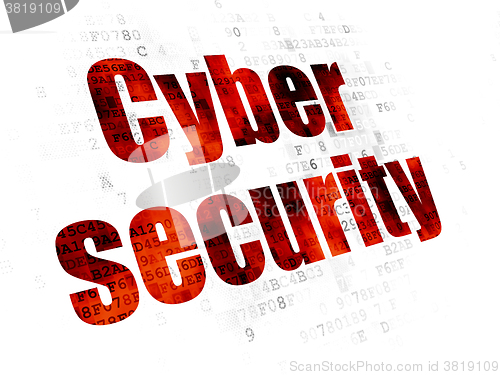 Image of Security concept: Cyber Security on Digital background