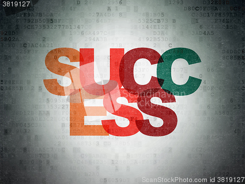 Image of Business concept: Success on Digital Paper background