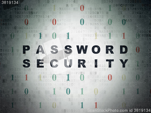 Image of Privacy concept: Password Security on Digital Paper background