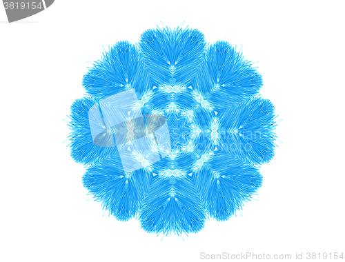 Image of Abstract blue concentric pattern shape