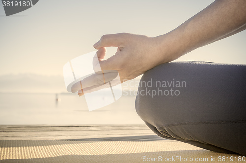 Image of hand meditation