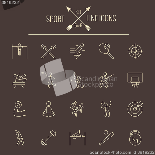 Image of Sport icon set.