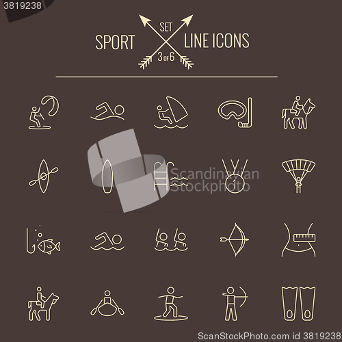 Image of Sport icon set.