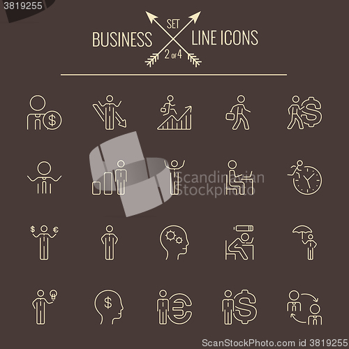 Image of Business icon set.