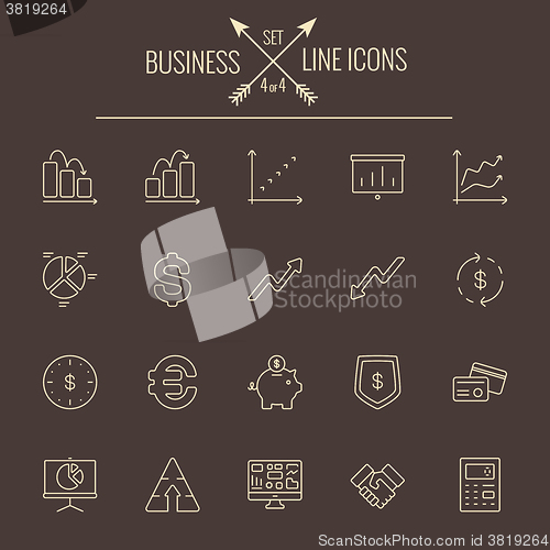 Image of Business icon set.