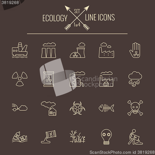 Image of Ecology icon set.