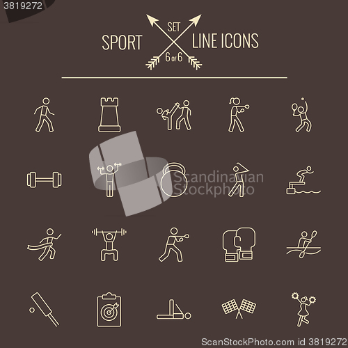 Image of Sport icon set.