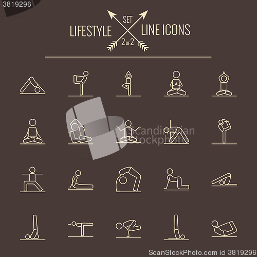 Image of Lifestyle icon set.