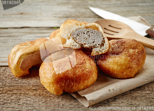 Image of fried meat pies belyashi