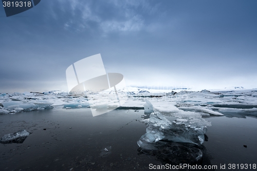 Image of Icebergs at glacier lagoon 